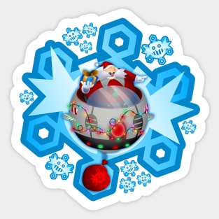 Robotnik Claus Rides Again Sticker